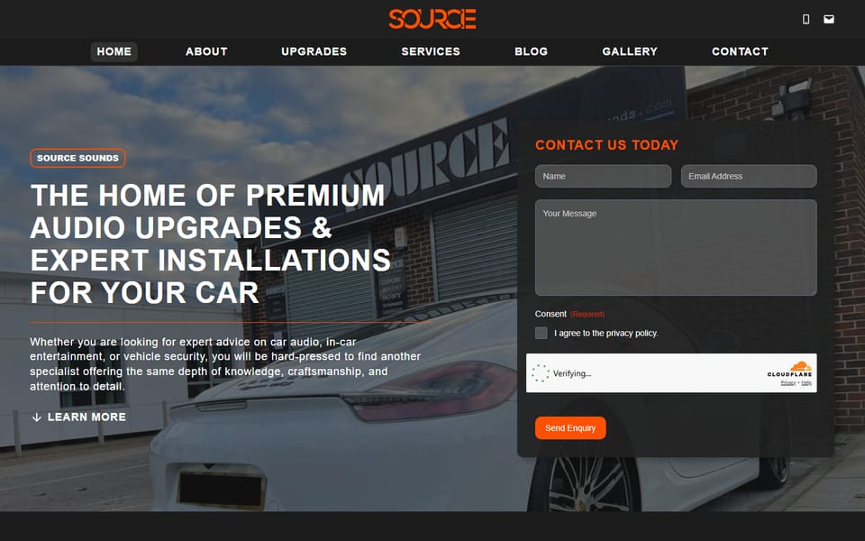 Source Sounds — 43% more organic sessions and 269 leads in 90 days